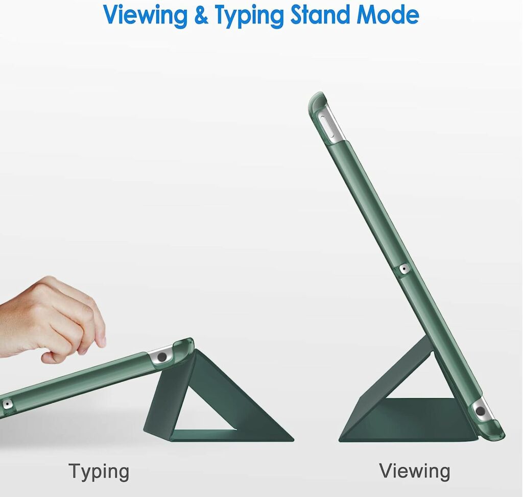 JETech Case for iPad (9.7-Inch, 2018/2017 Model, 6th/5th Generation), Smart Cover Auto Wake/Sleep, Misty Blue