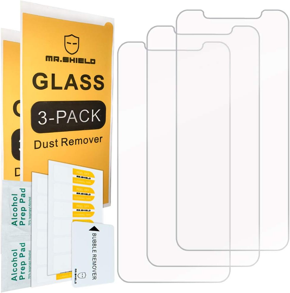 Mr.Shield [3-PACK] Designed For iPhone XR/iPhone 11 [Tempered Glass] Screen Protector with Lifetime Replacement