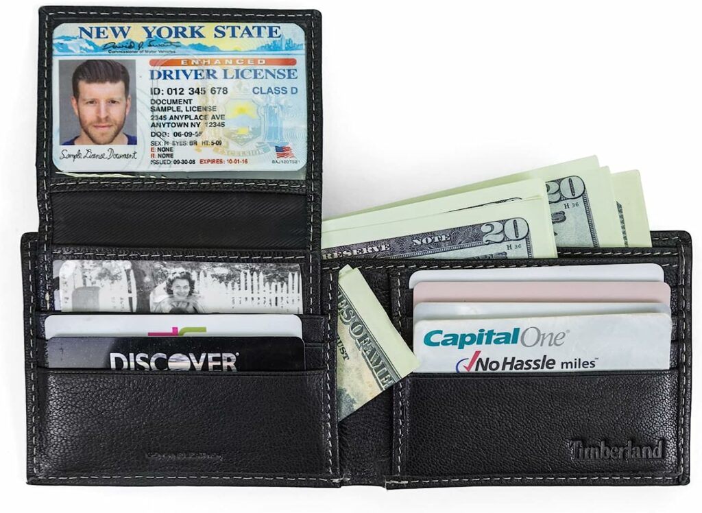 Timberland Mens Leather RFID Blocking Passcase Security Wallet Timberland Mens Leather RFID Blocking Passcase Security Wallet