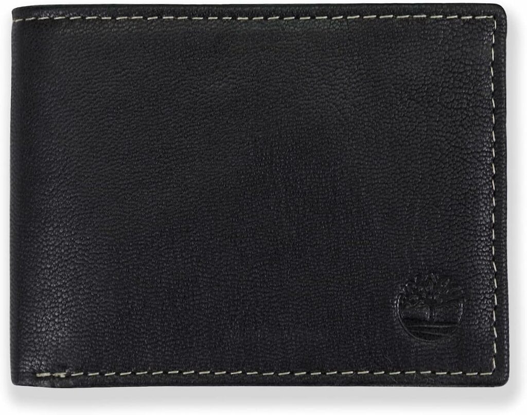 Timberland Mens Leather RFID Blocking Passcase Security Wallet