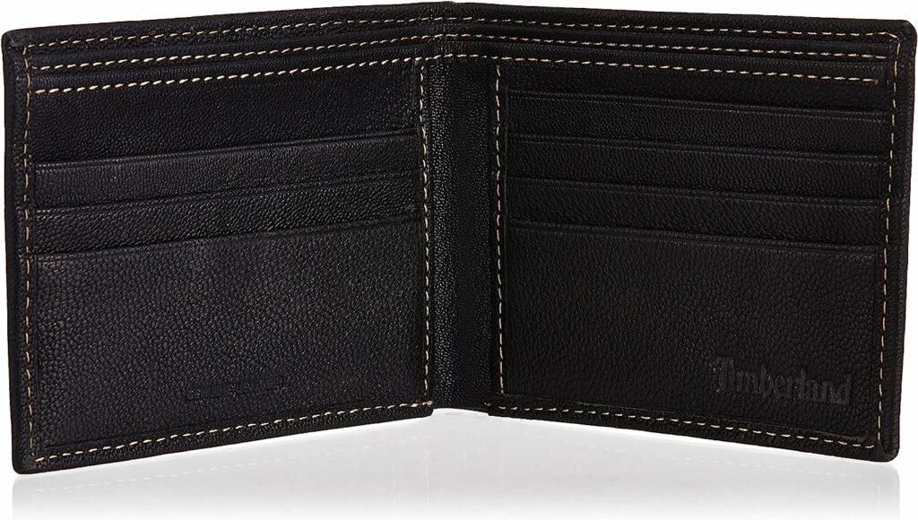 Timberland Mens Leather RFID Blocking Passcase Security Wallet
