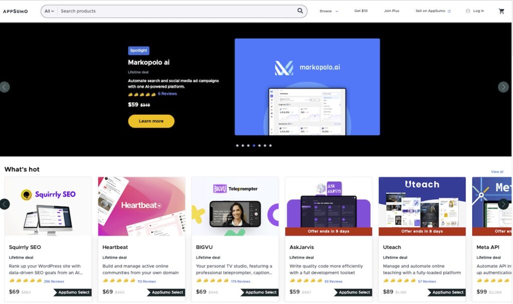 Browse software deals for your business. | AppSumo review