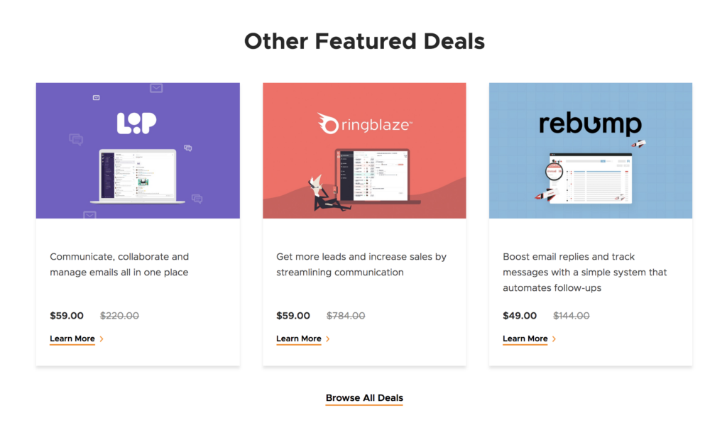 Browse software deals for your business. | AppSumo review