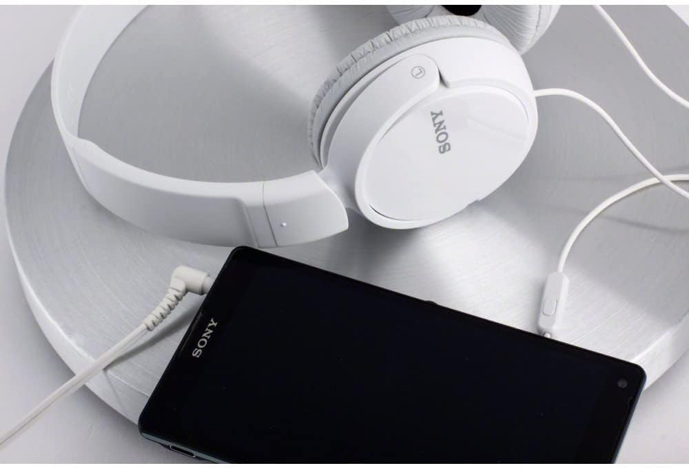 Sony ZX Series Wired On-Ear Headphones, White MDR-ZX110 Sony ZX Series Wired On-Ear Headphones, White MDR-ZX110
