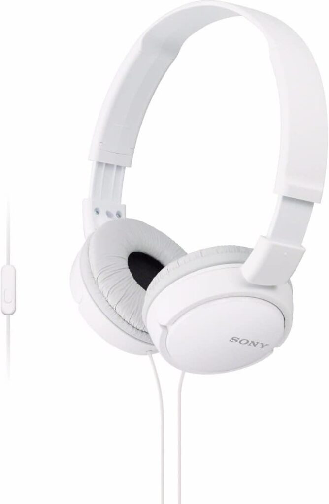 Sony ZX Series Wired On-Ear Headphones, White MDR-ZX110 Sony ZX Series Wired On-Ear Headphones, White MDR-ZX110